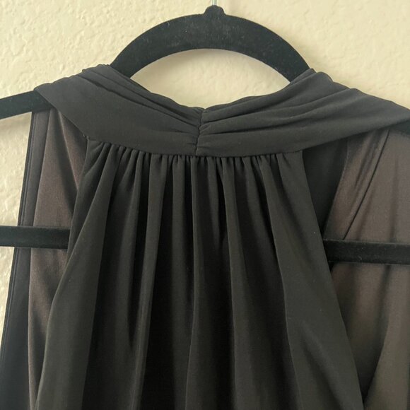 Evan Picone Sz 12 Black Cocktail Evening Sleeveless Dress LBD Formal Gala‎ Party - Picture 9 of 12